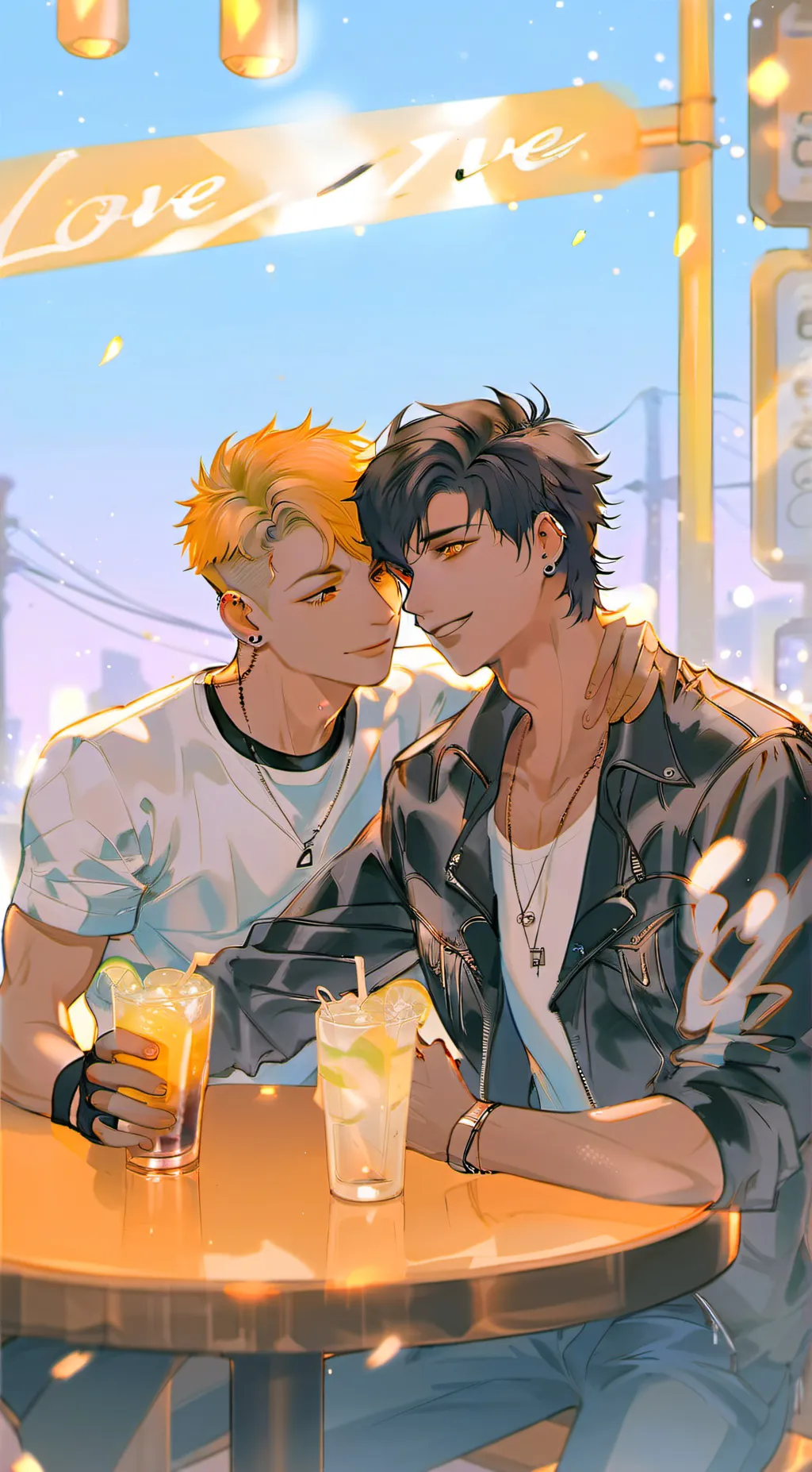 ai character: The Love of Emo🌈 background