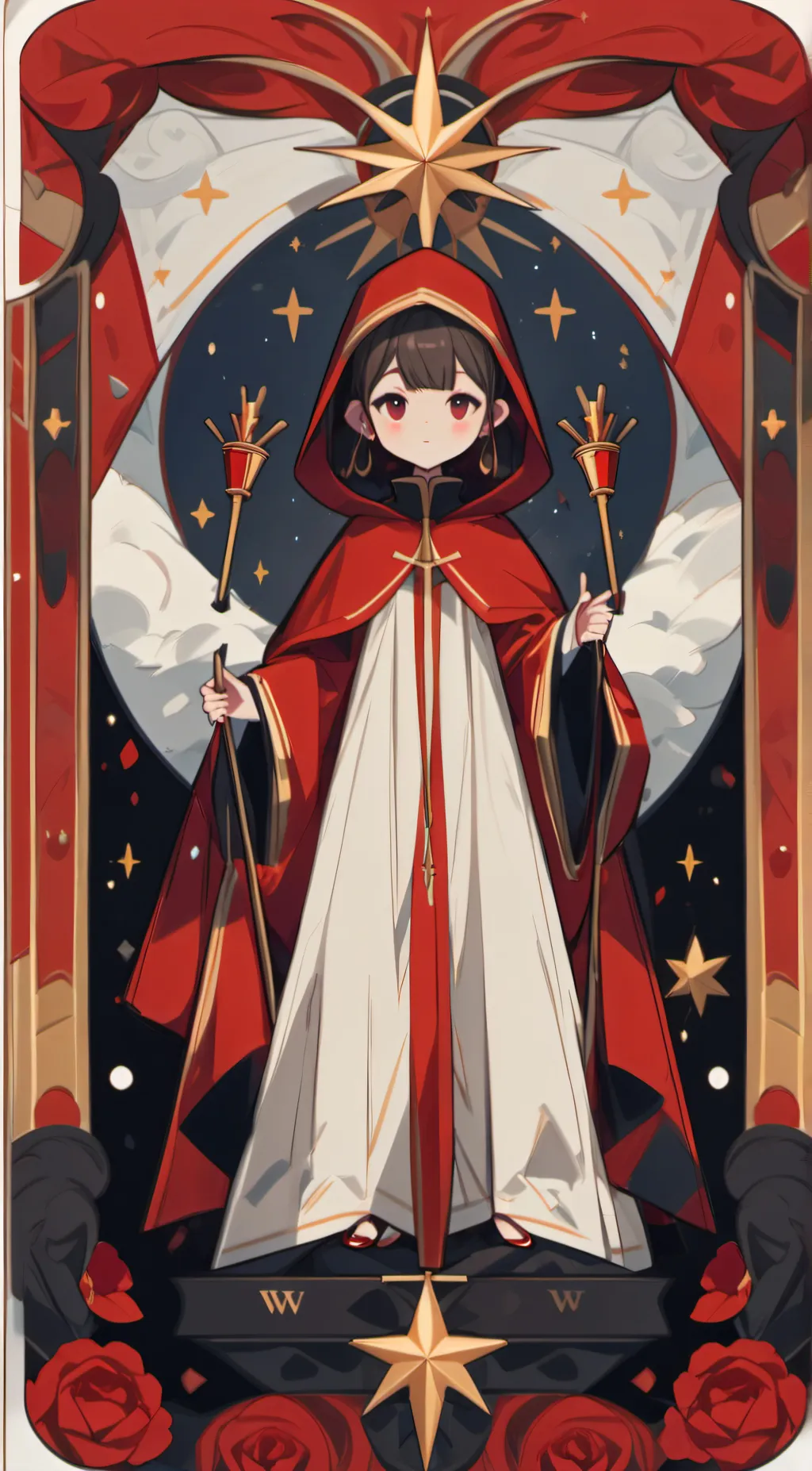 ai character: Christmas kanae background