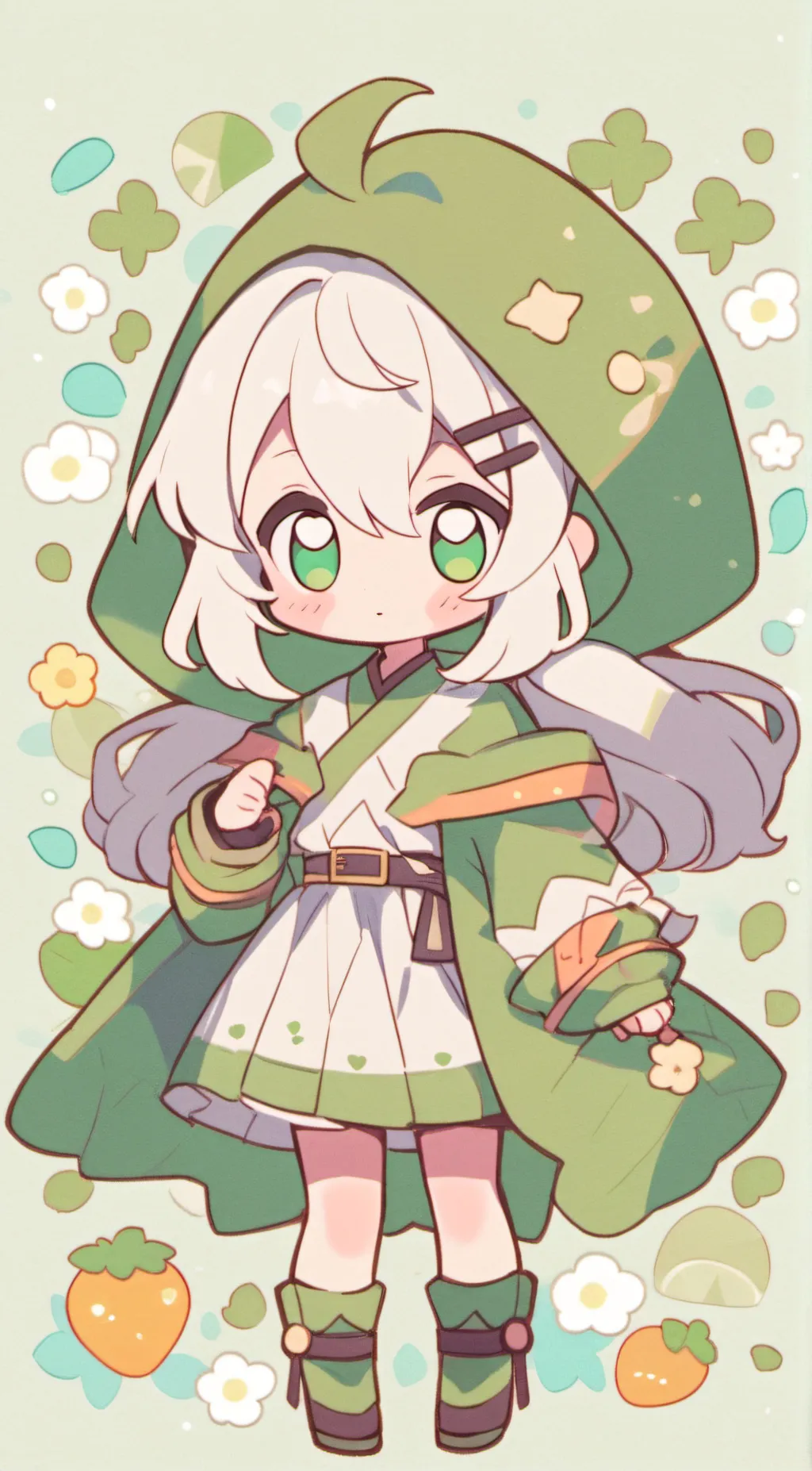 ai character: Rose background