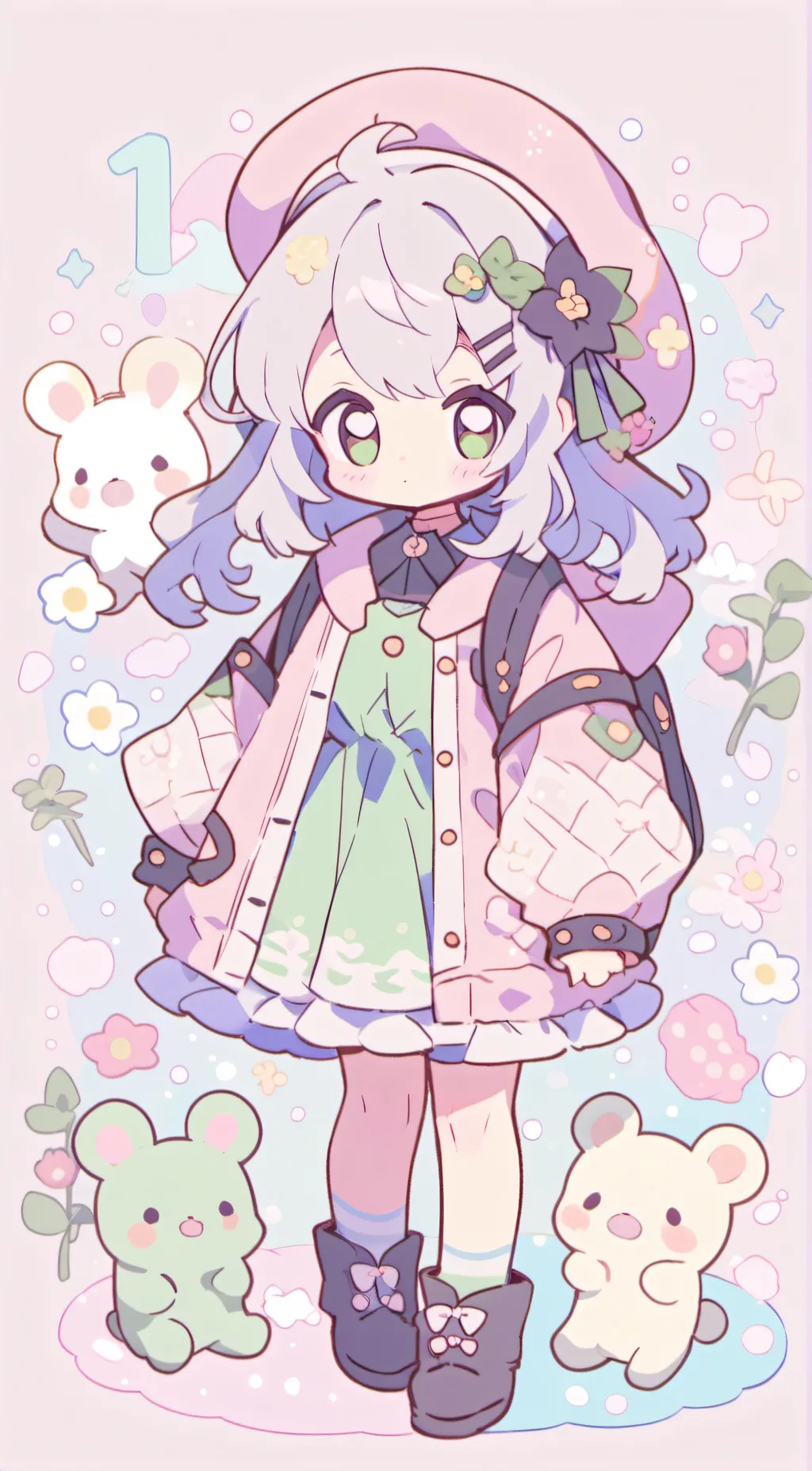 ai character: all girls school background