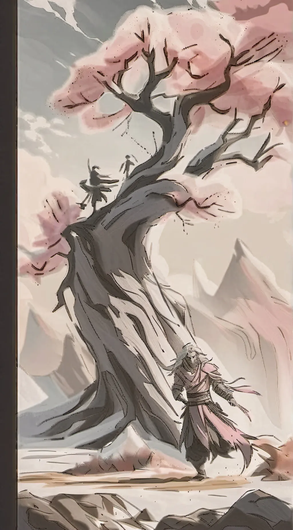 ai character: kirbys used to be  background