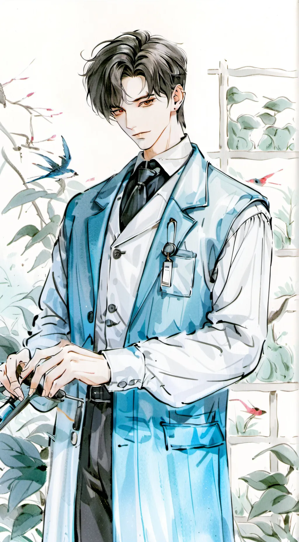 ai character: <3 background