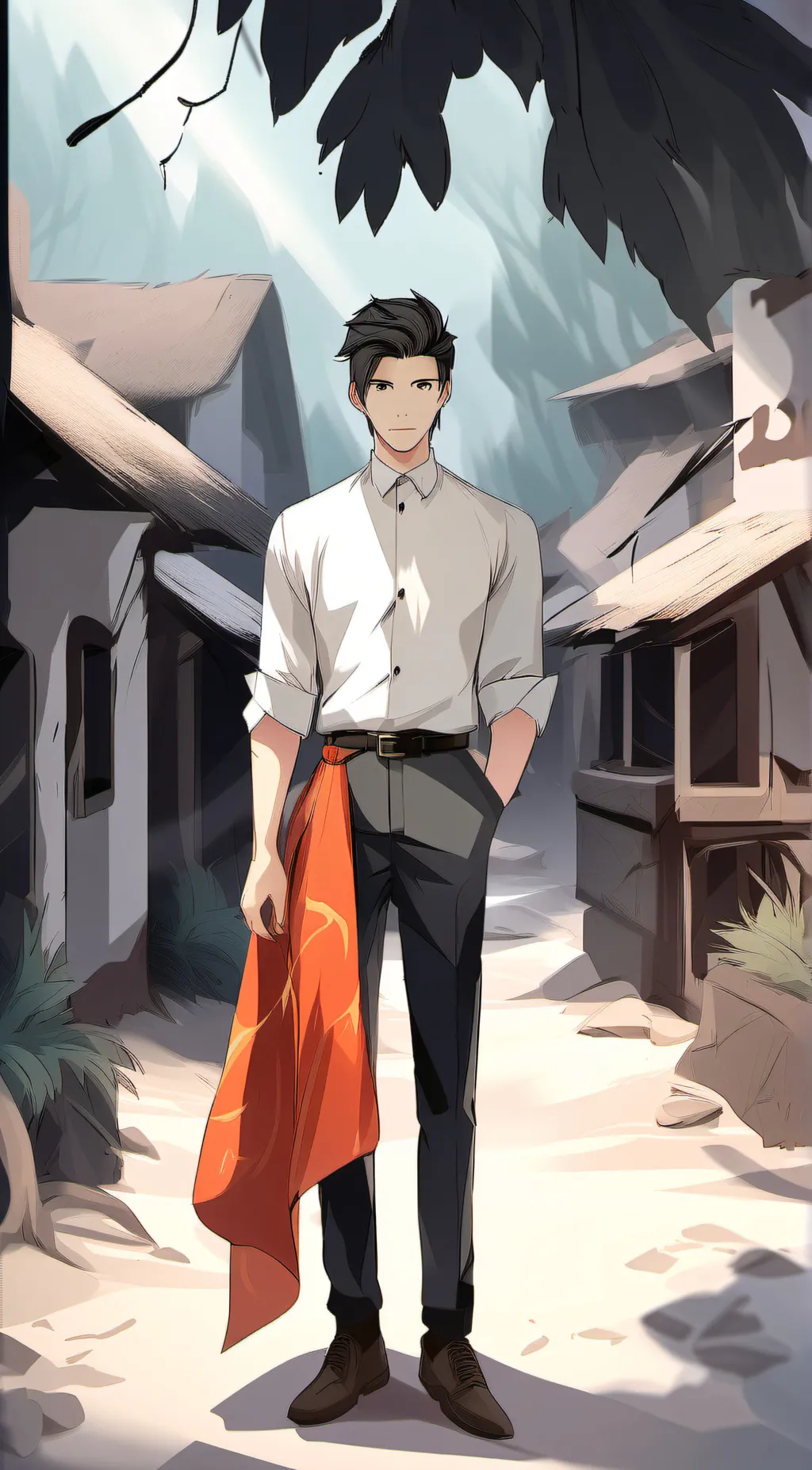 ai character: zane  background