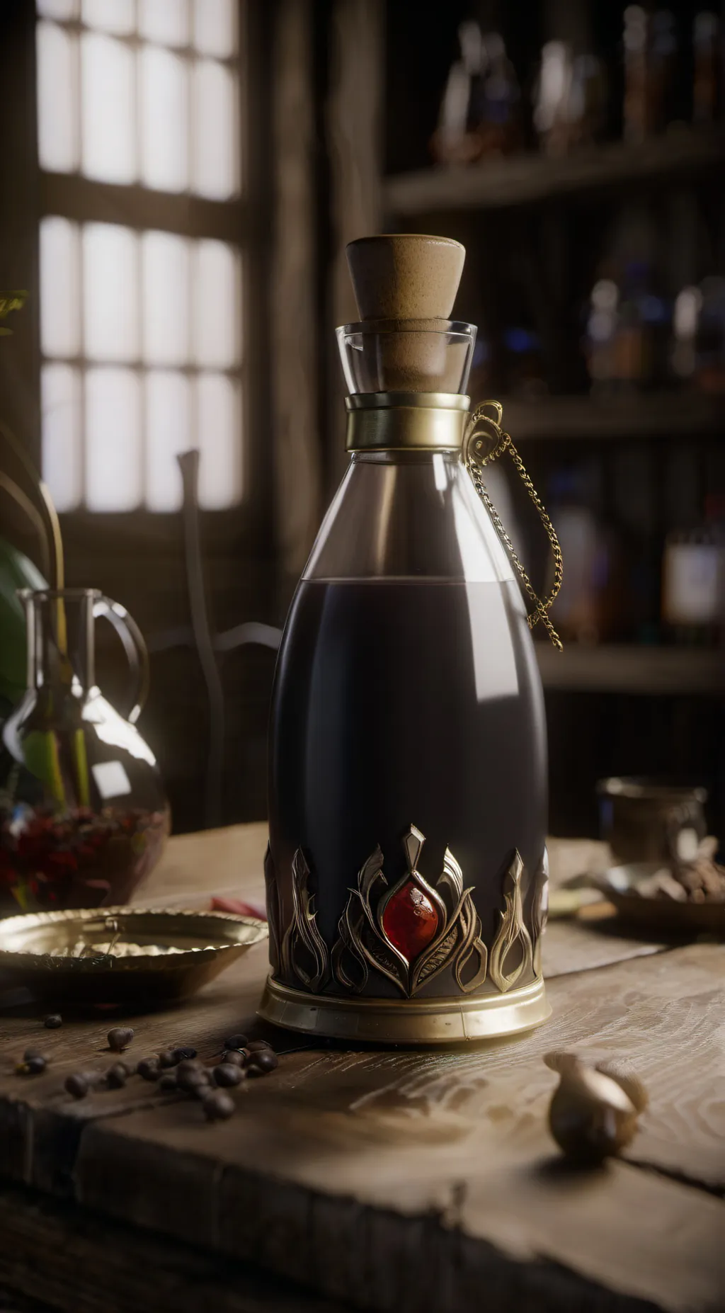 ai character: inflation potion background