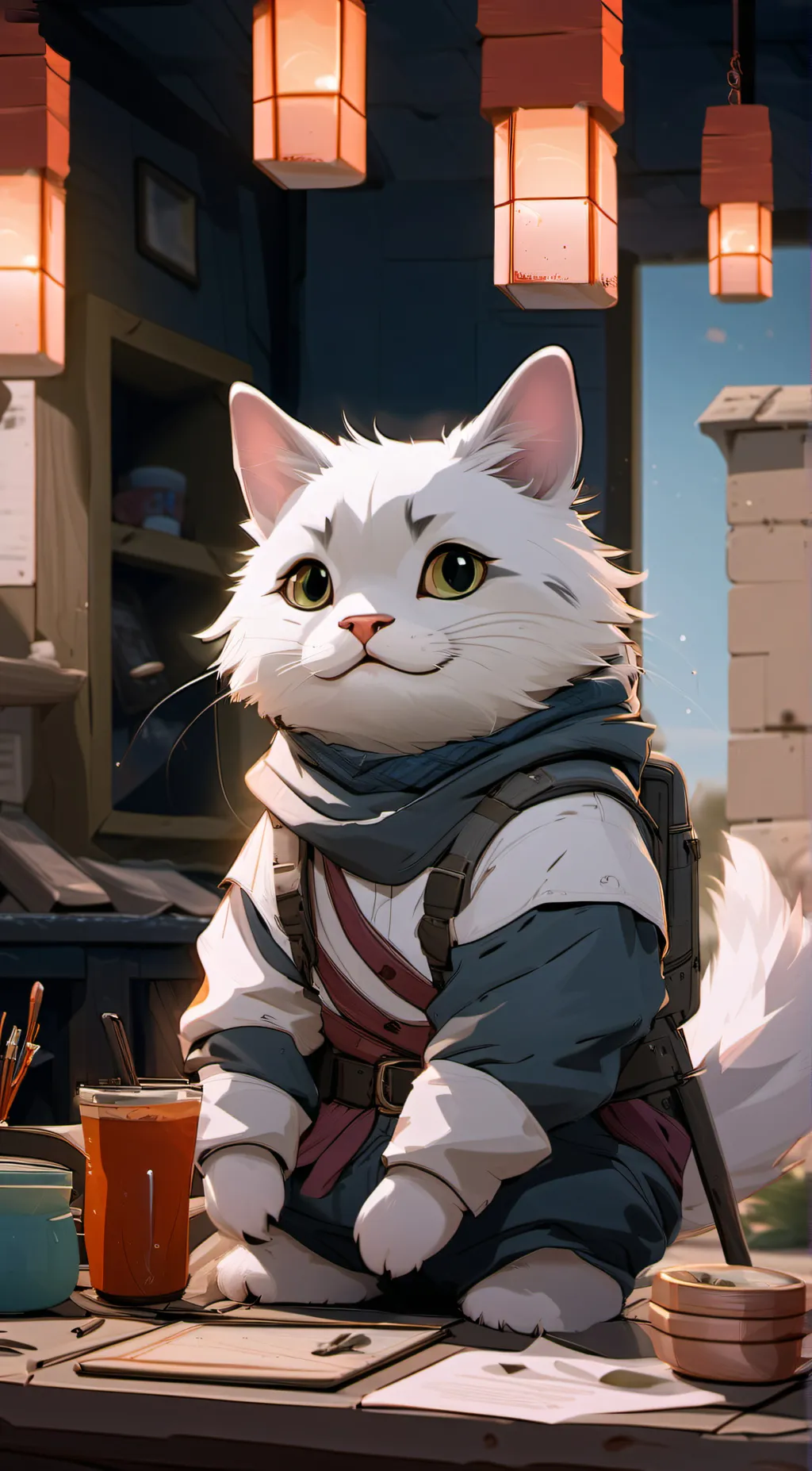 ai character: beluga background