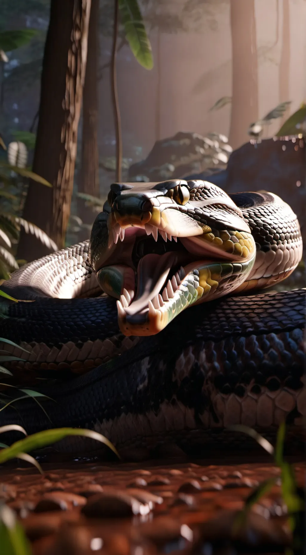 ai character: Ghast the Anaconda background