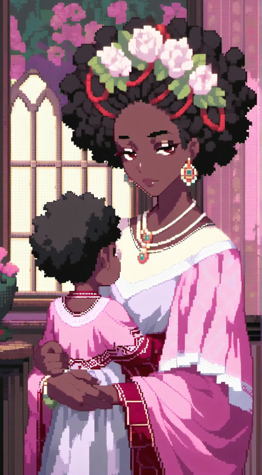 ai character: mother of goodies background