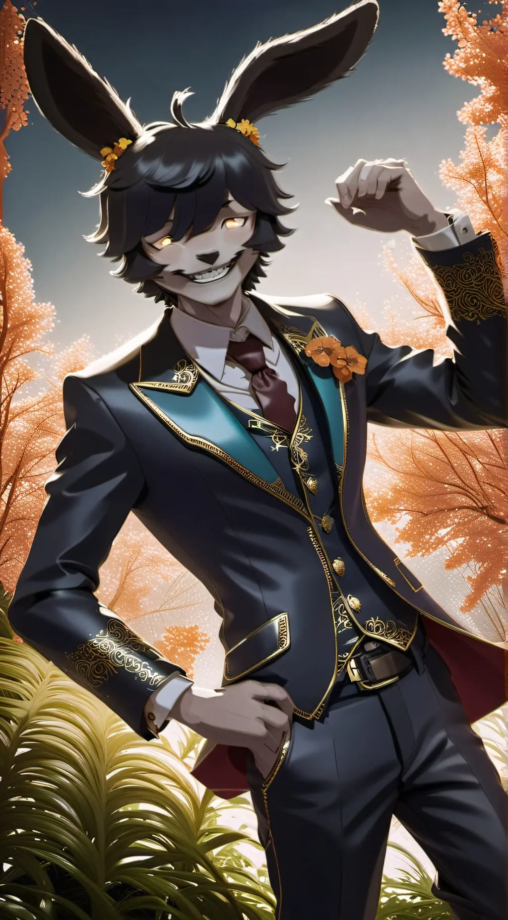 ai character: Magic  background