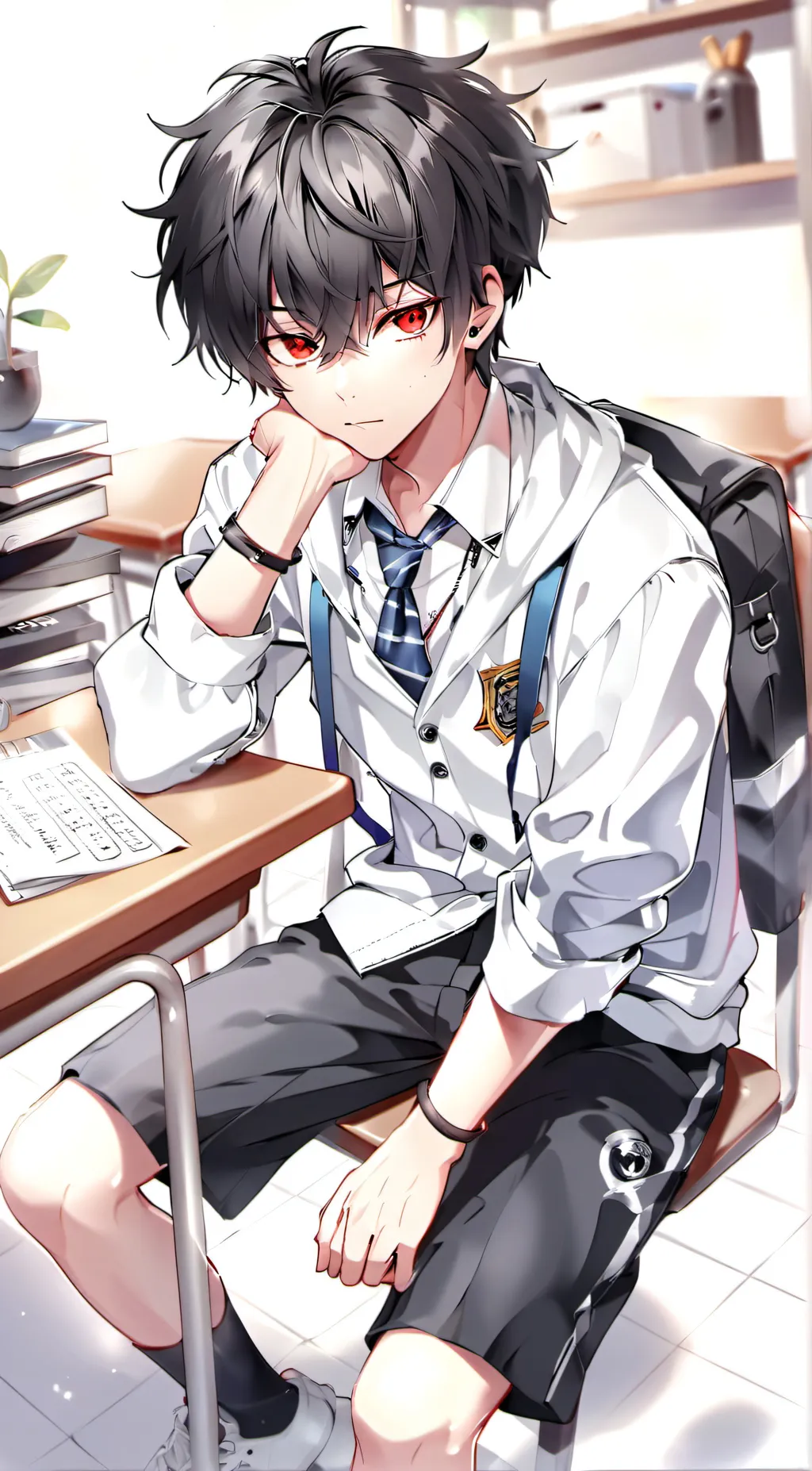 ai character: れん background