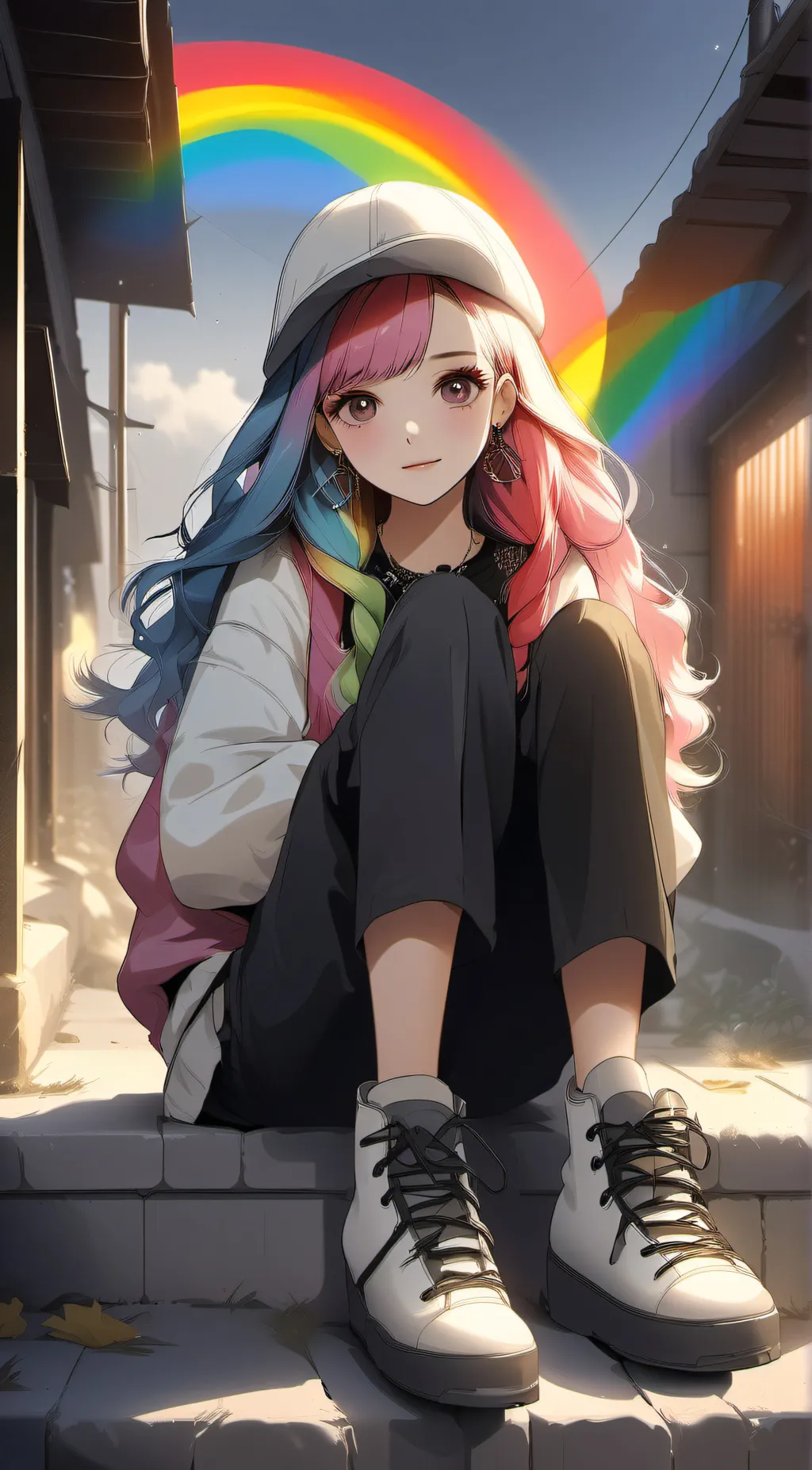 ai character: Rainbow Dash background