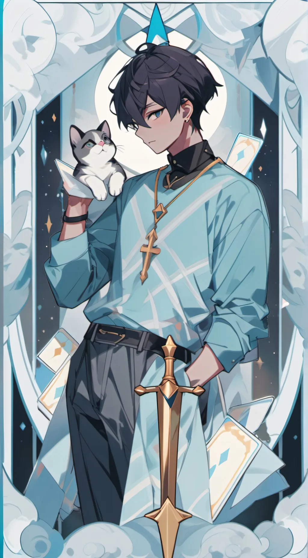 ai character: Roman  background