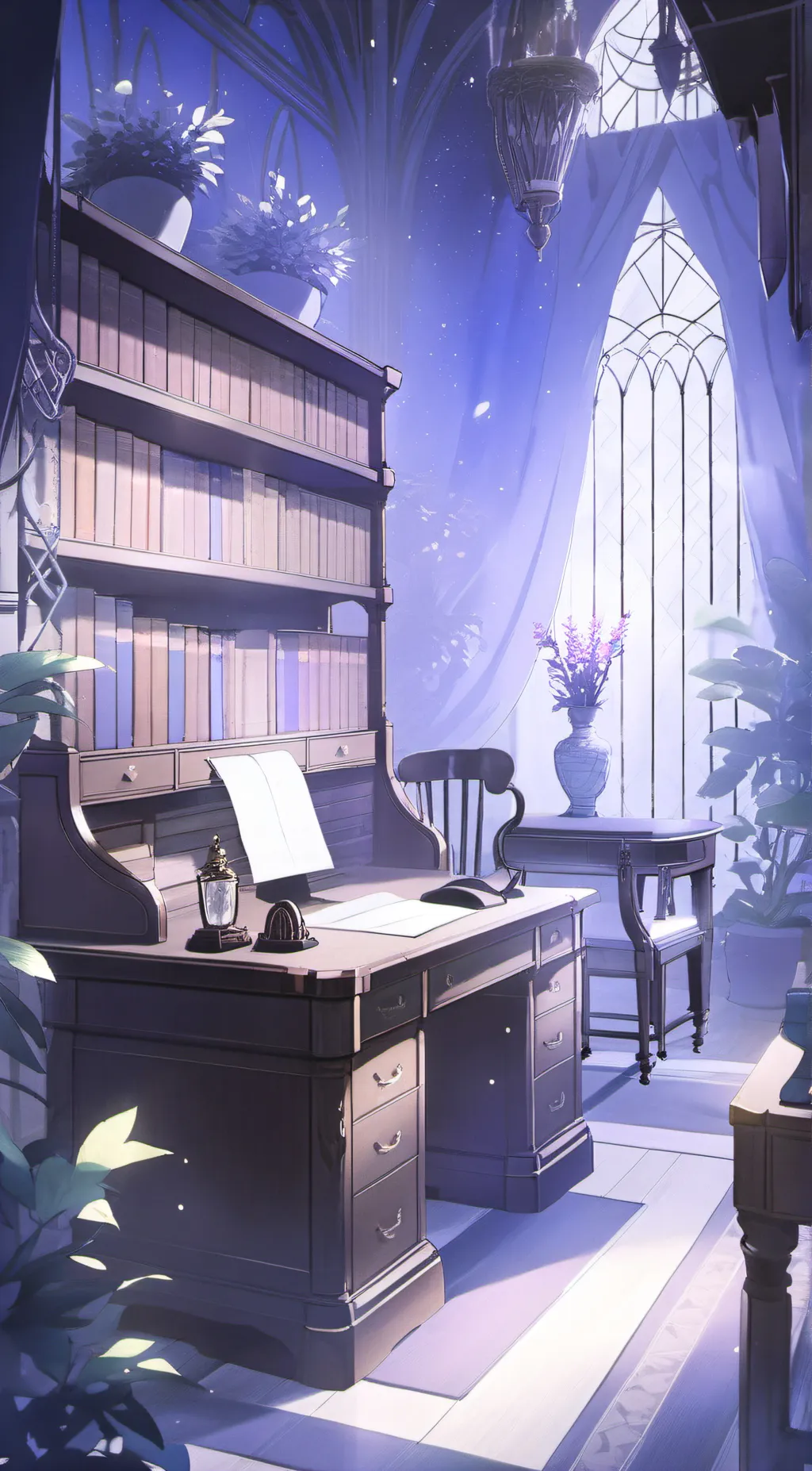 ai character: (the drawing time) background