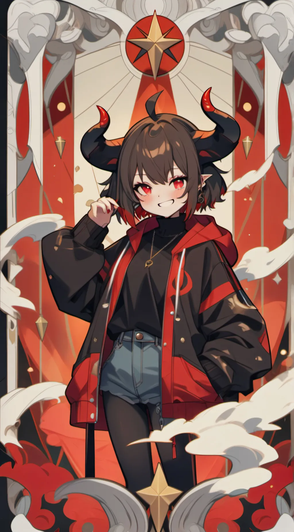 ai character: Yüno (Female AU) background