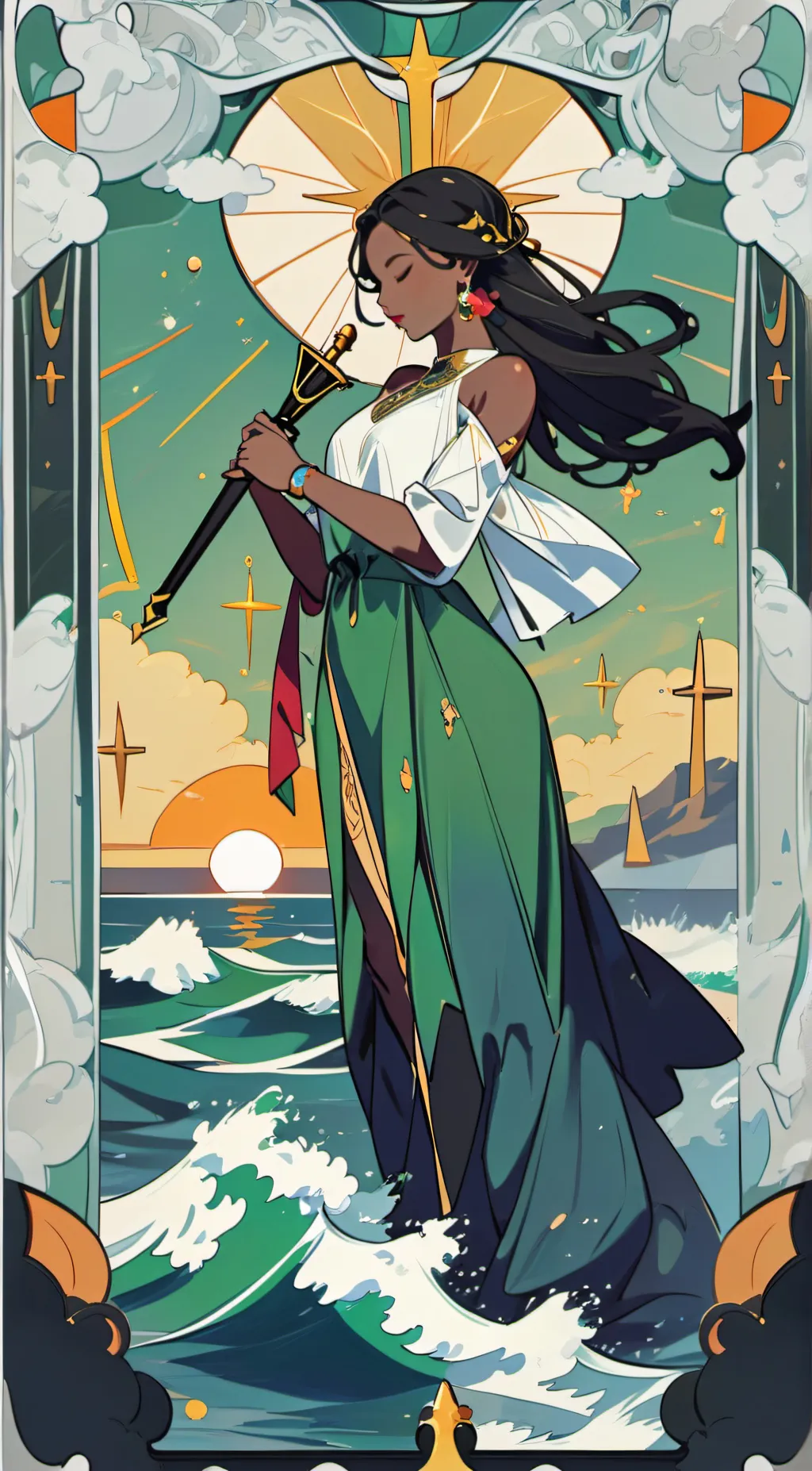 ai character: June  background