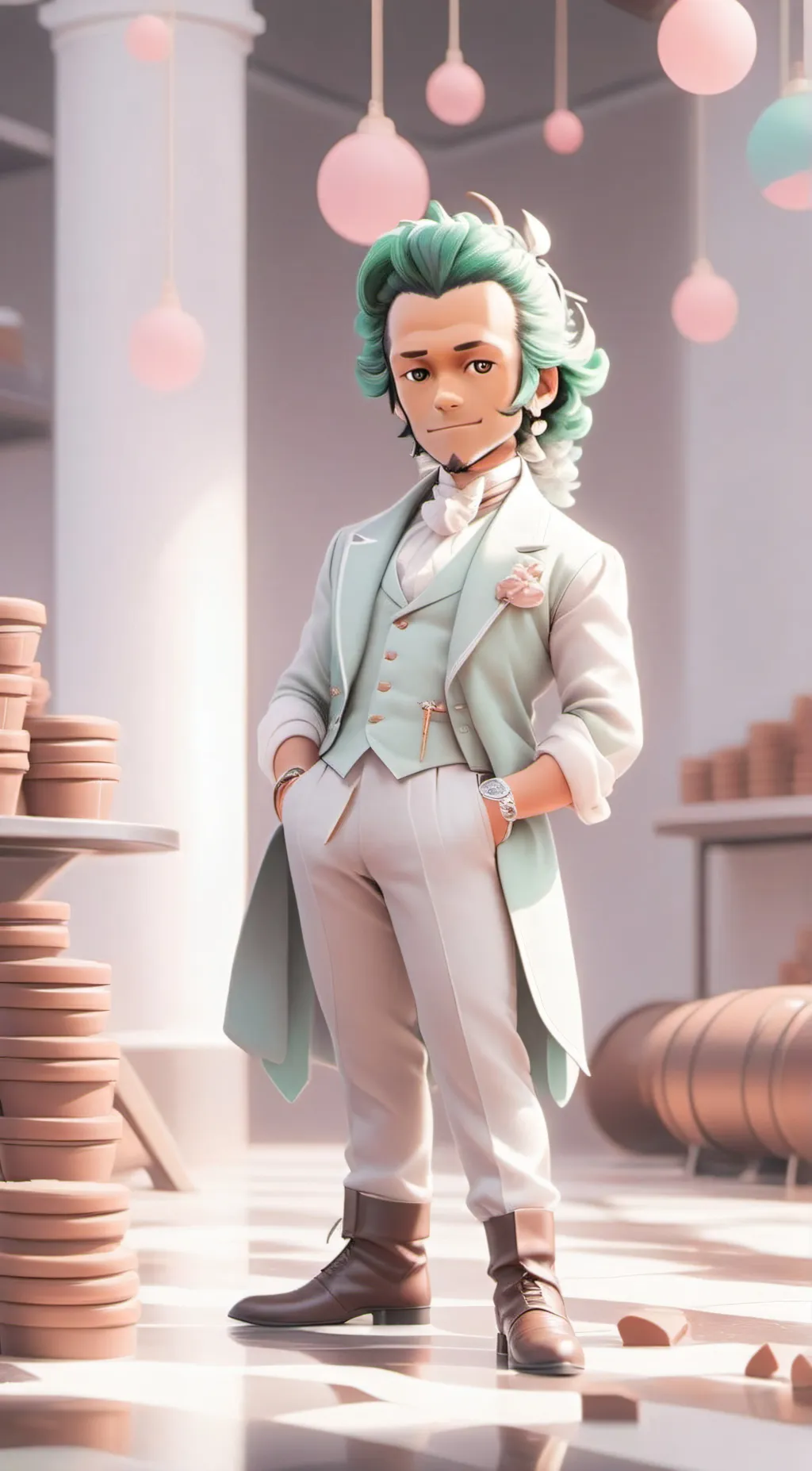 ai character: Oompa loompa background