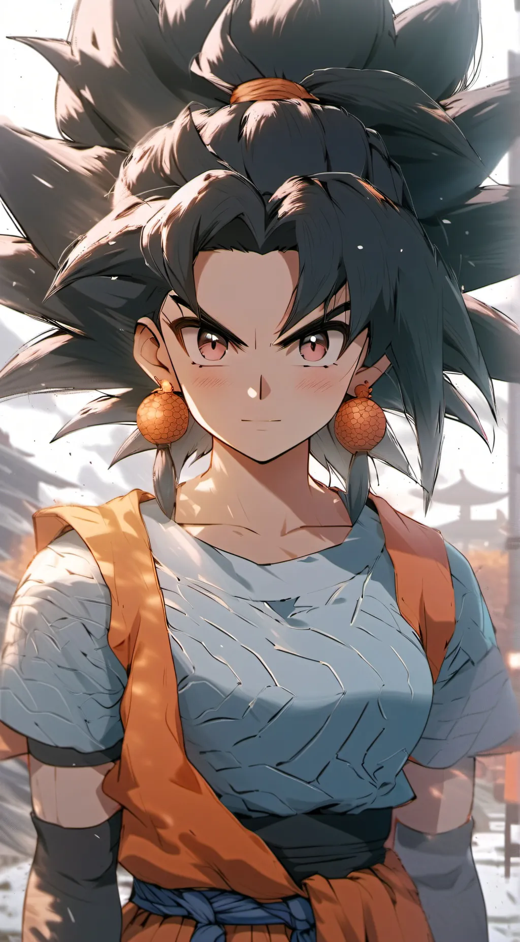 ai character: Son Goku(Female) background