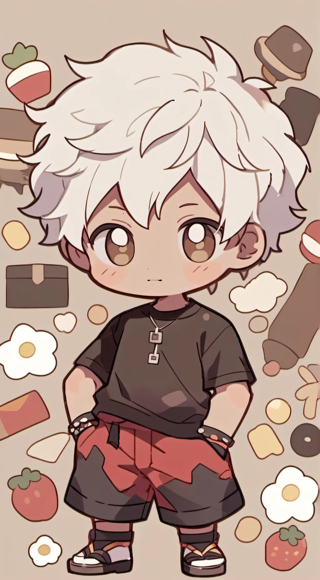 ai character: Cuphead ( Human )  background