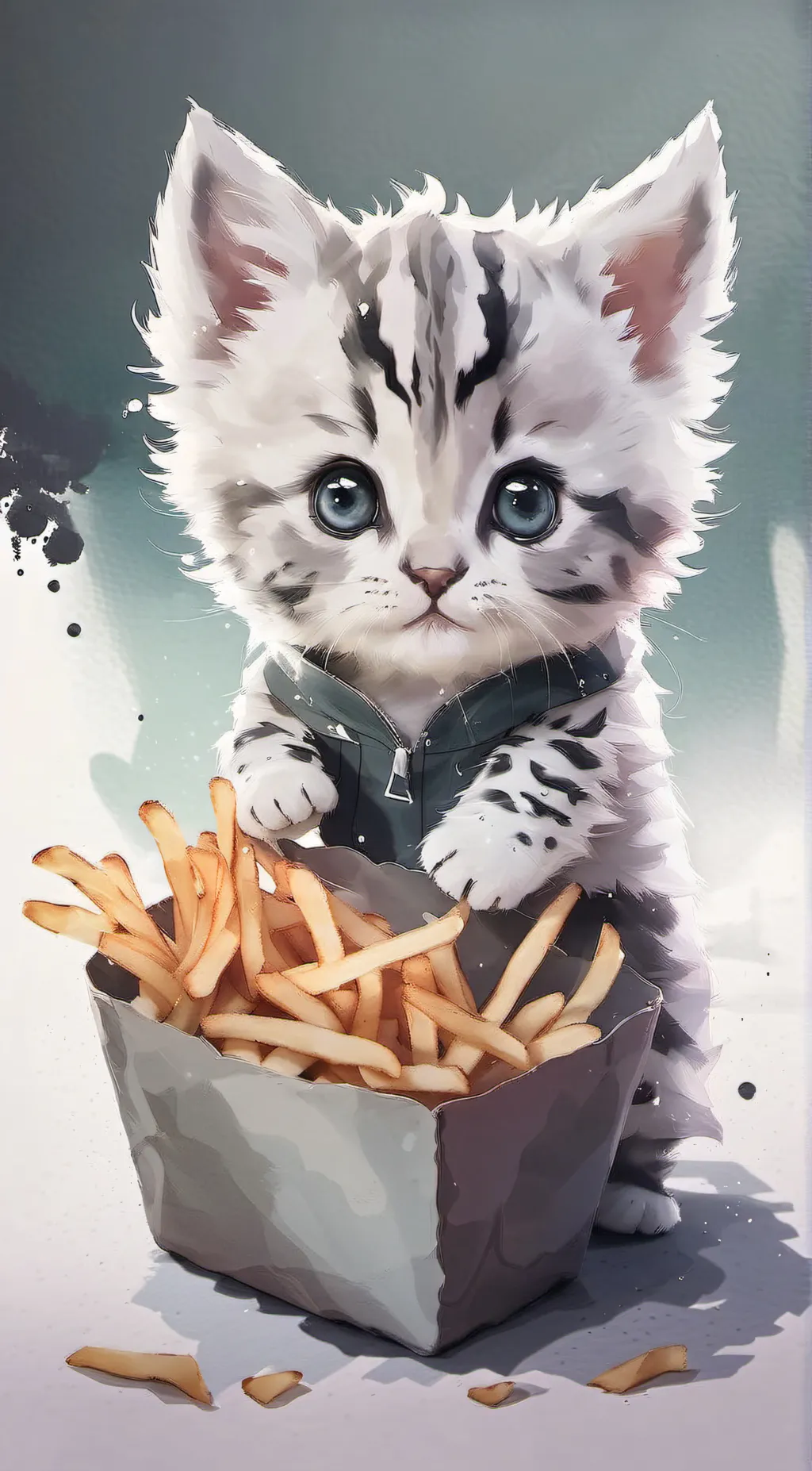 ai character: Cat background