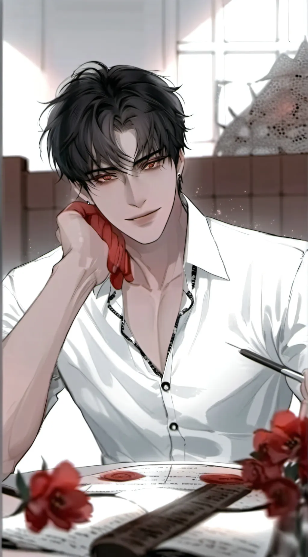 ai character: Caeser background