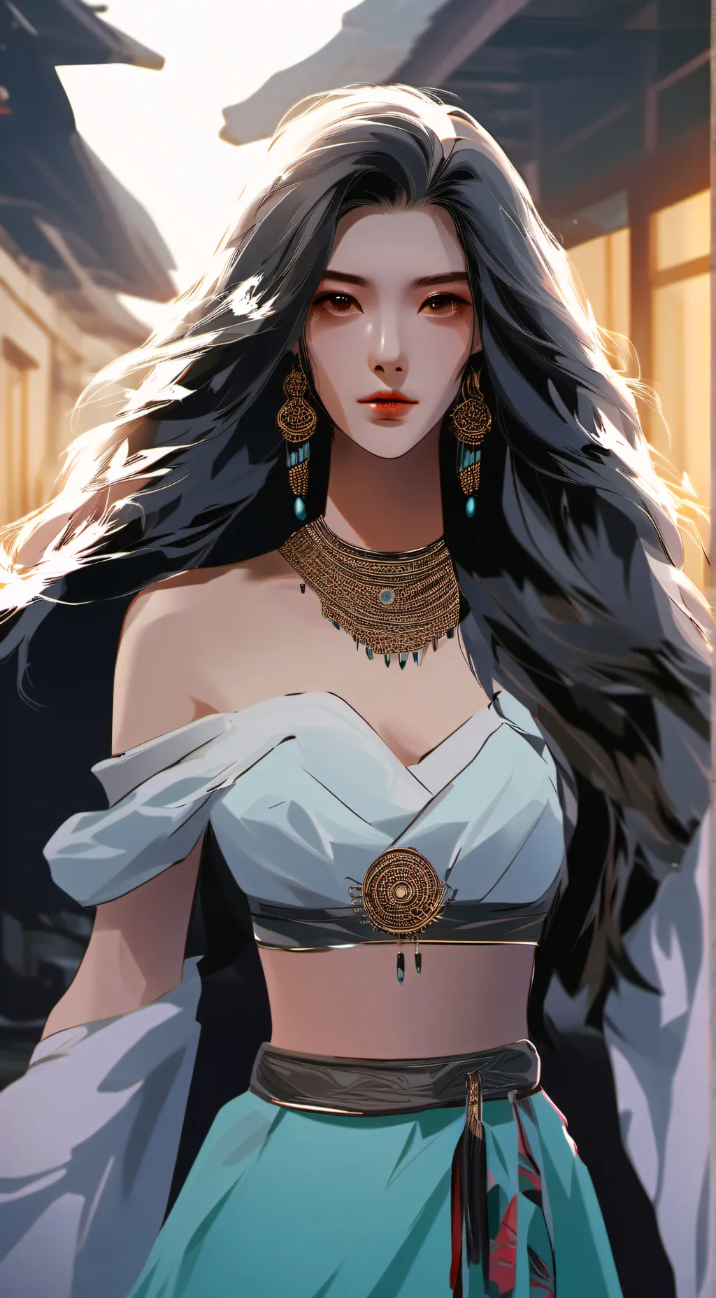 ai character: halr background