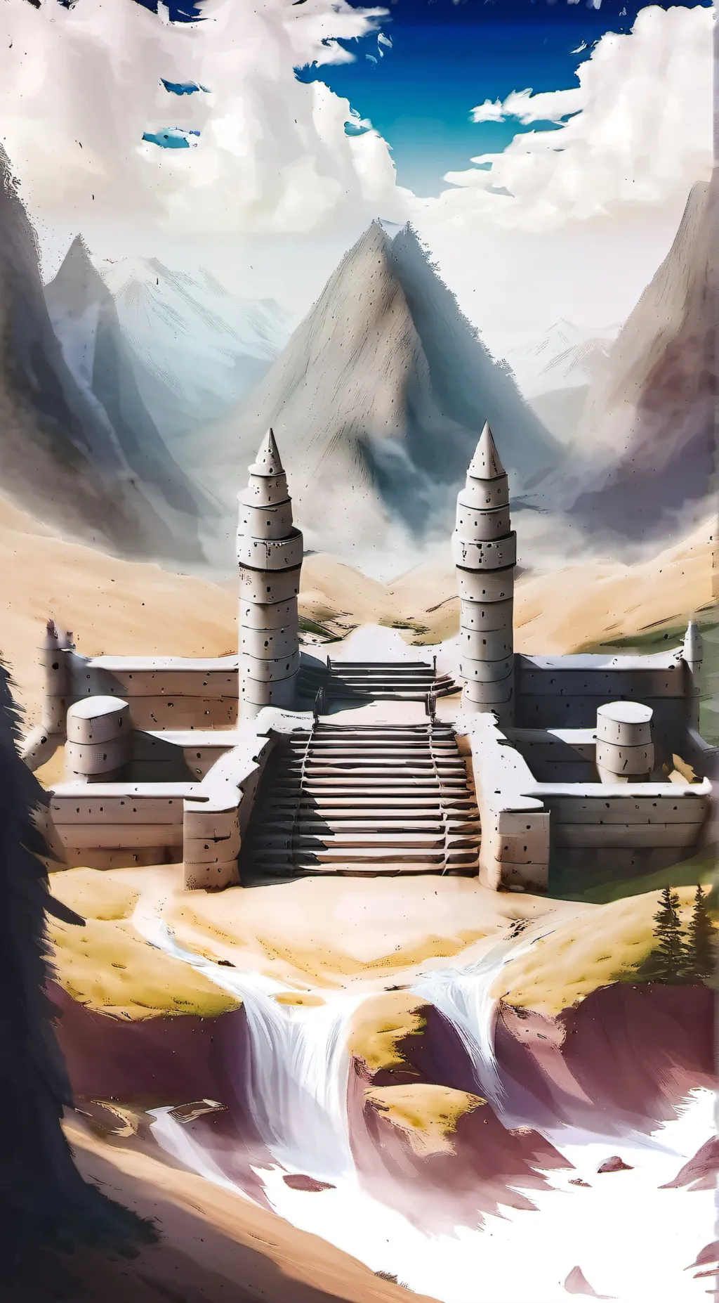 ai character: Battle Stage background