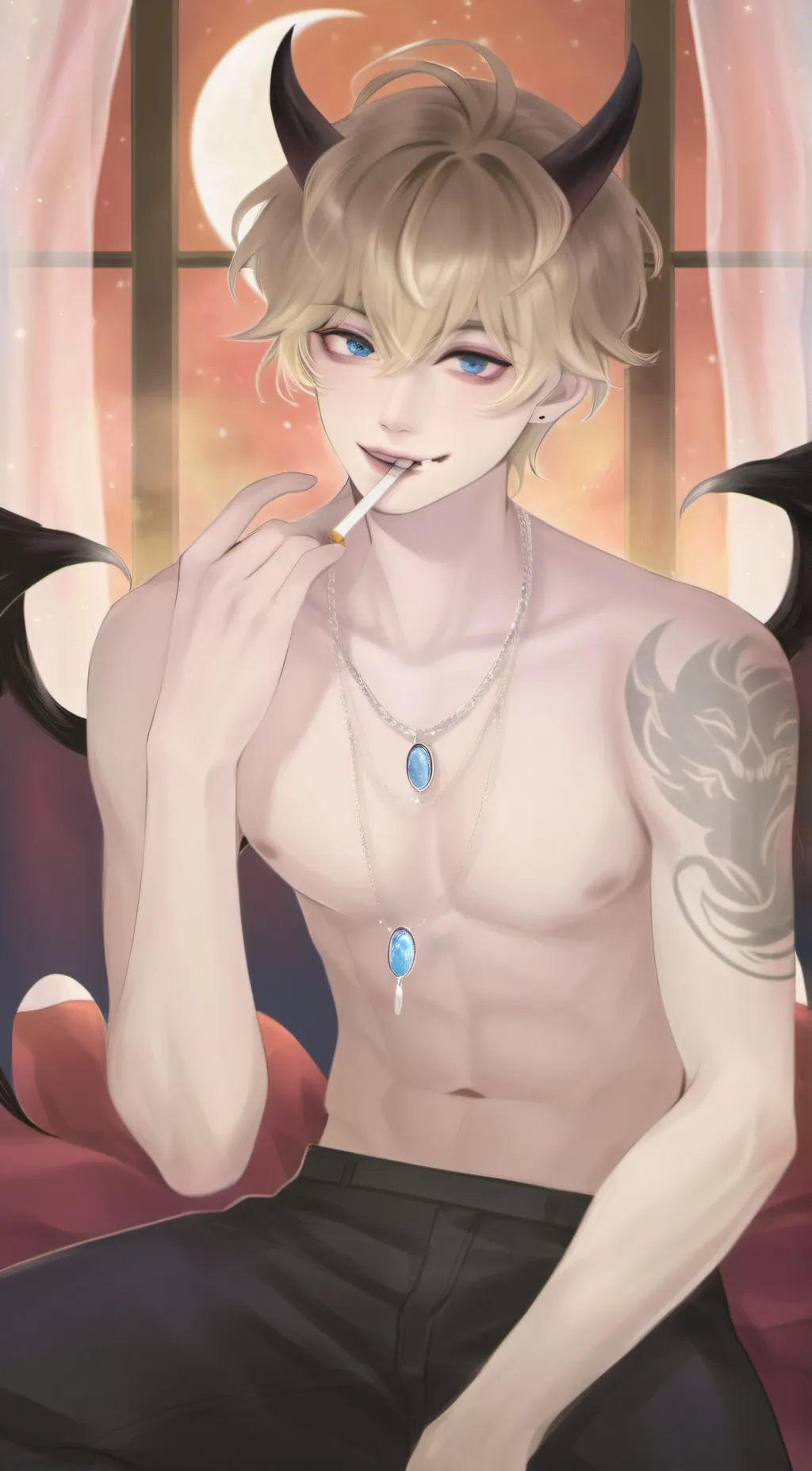 ai character: ~☆Haku☆~ background