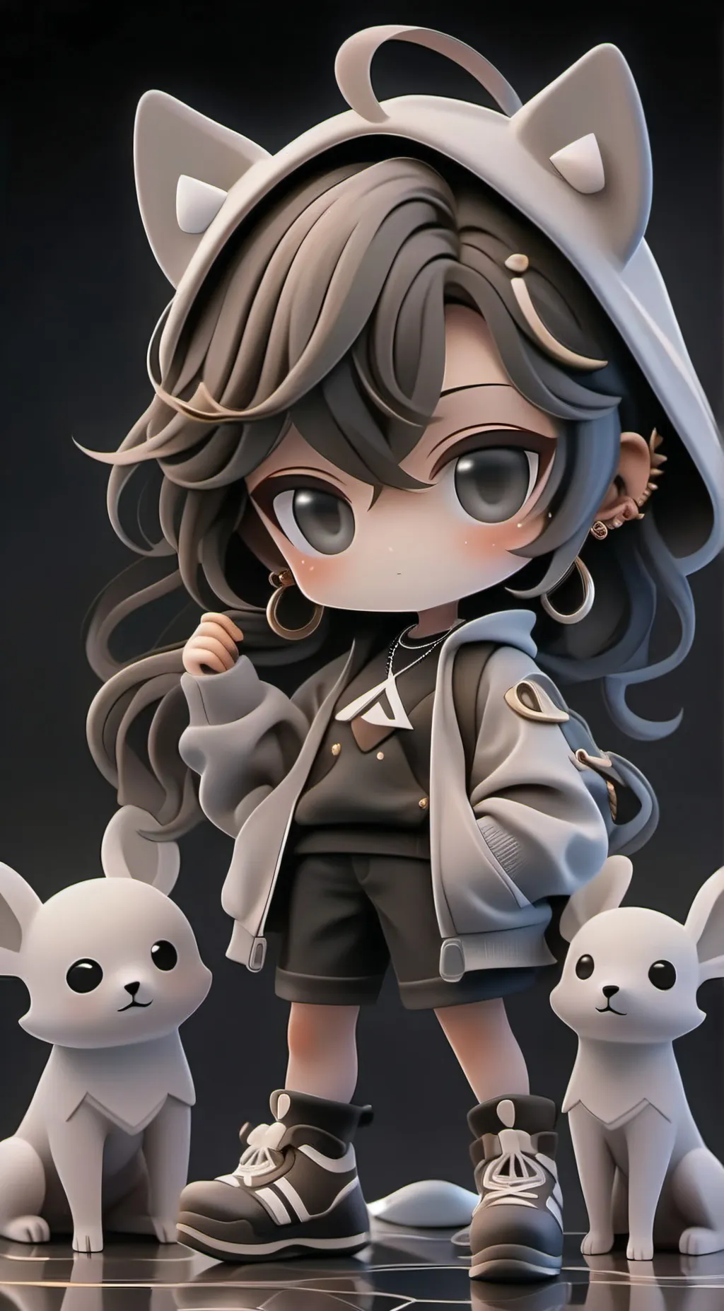 ai character: Ashley  background