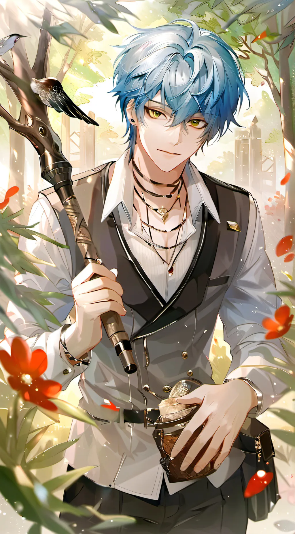 ai character: Ocean background