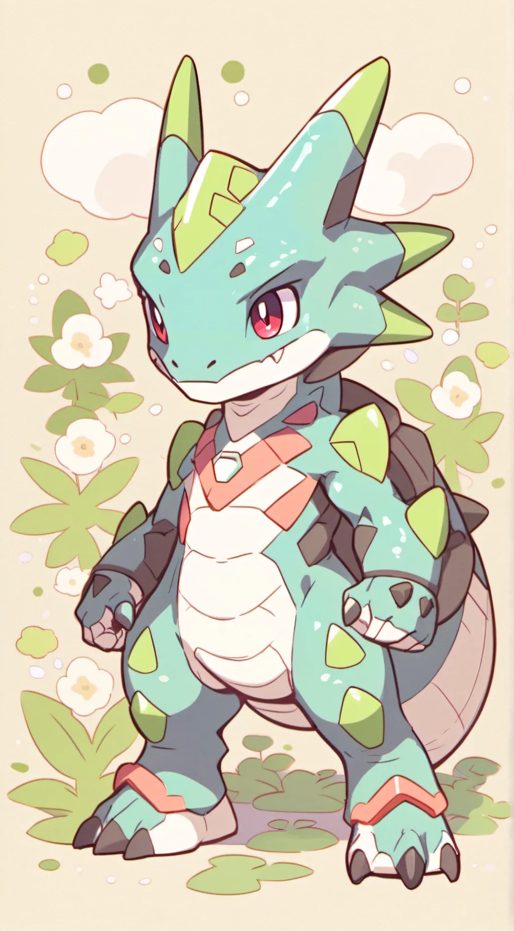 ai character: Rainbow friends  background