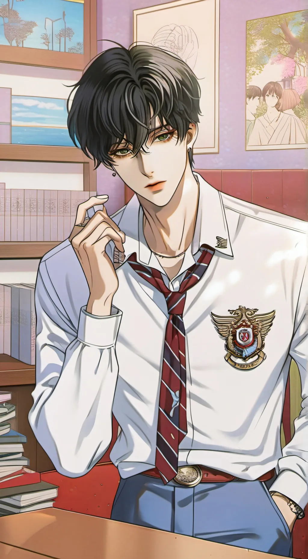 ai character: Kai  background