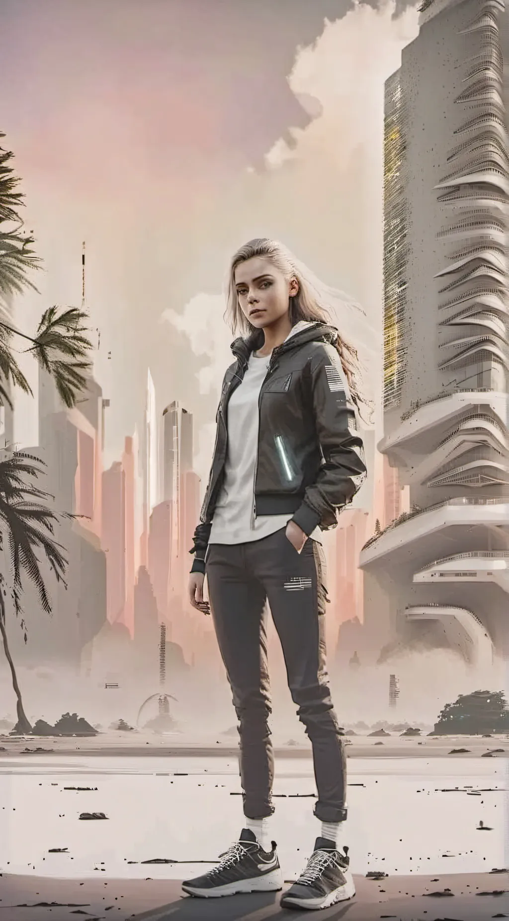 ai character: Ariel  background