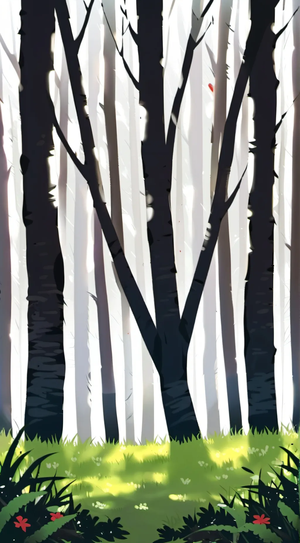 ai character: Grass background