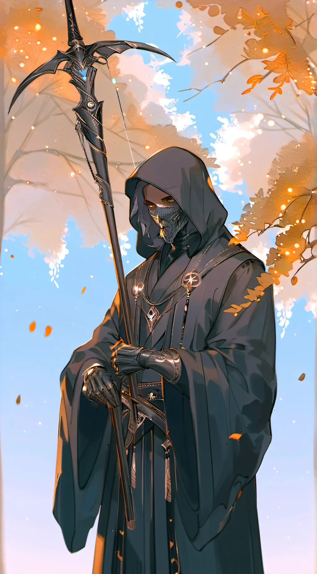 ai character: Grim Reaper background