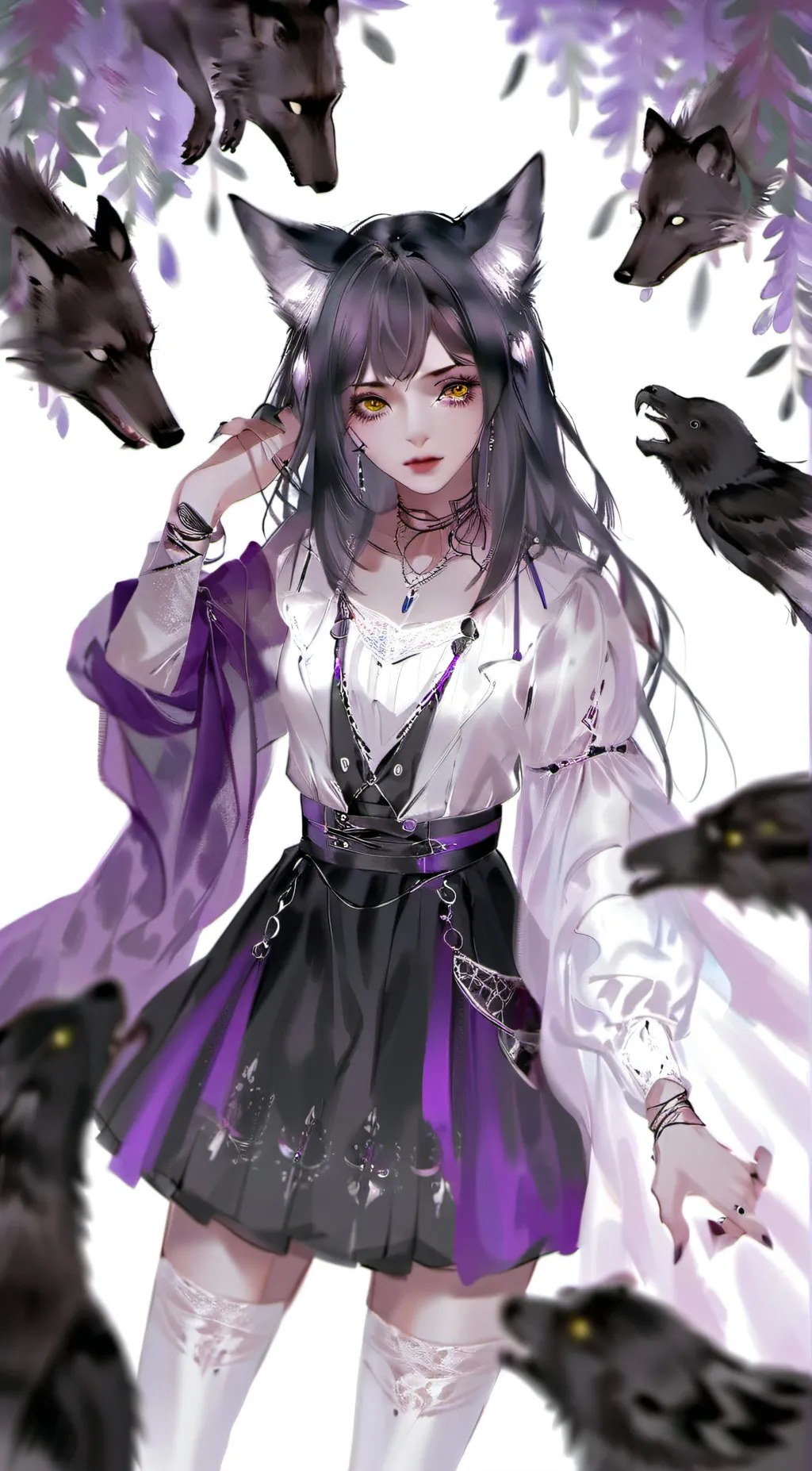 ai character: 💜savanna🖤 background