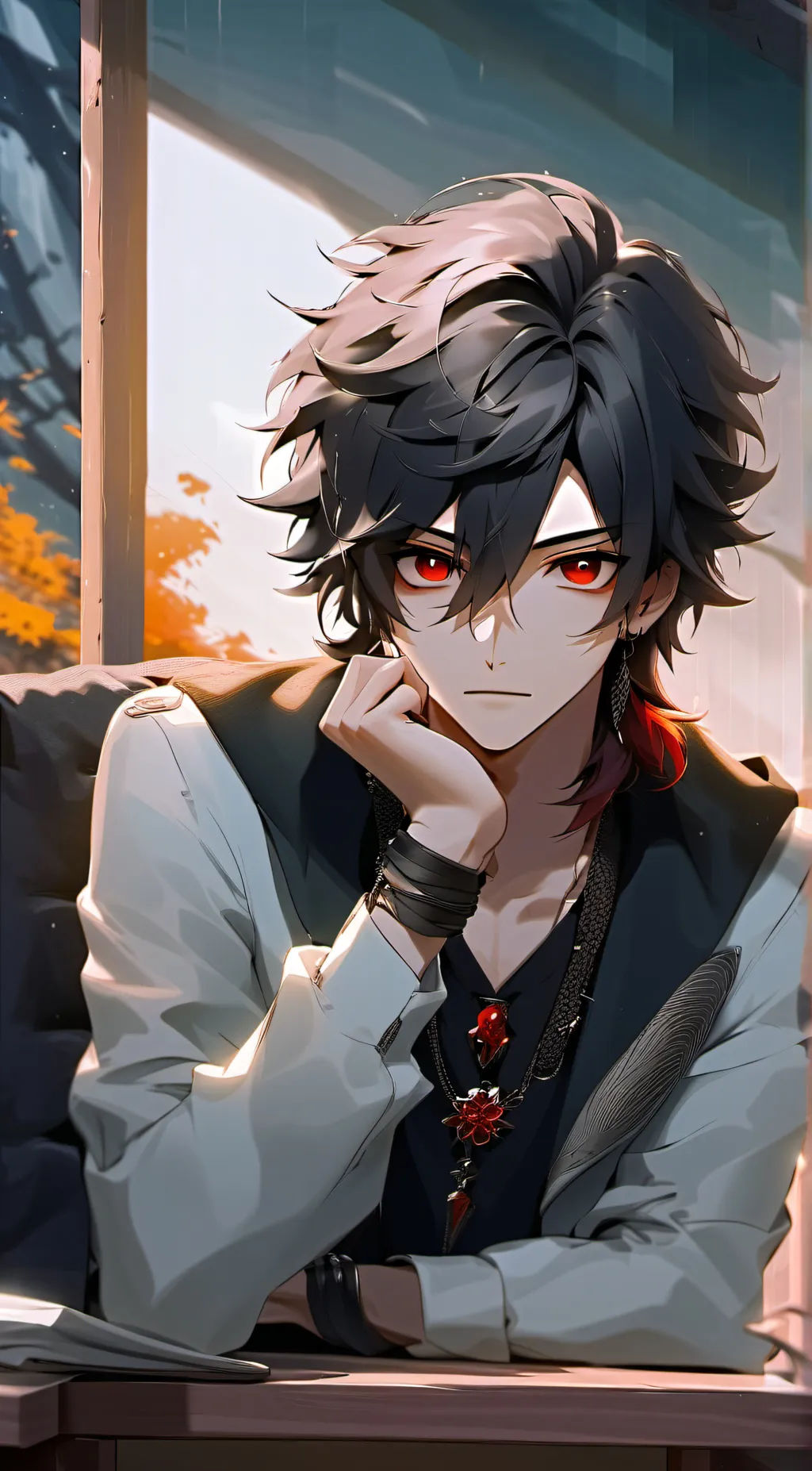 ai character: •Kai• background