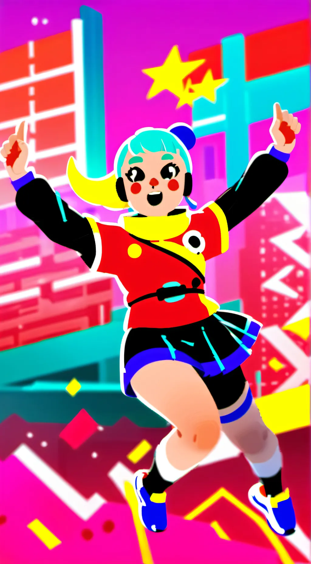 ai character: 🌈Luna🌈 background