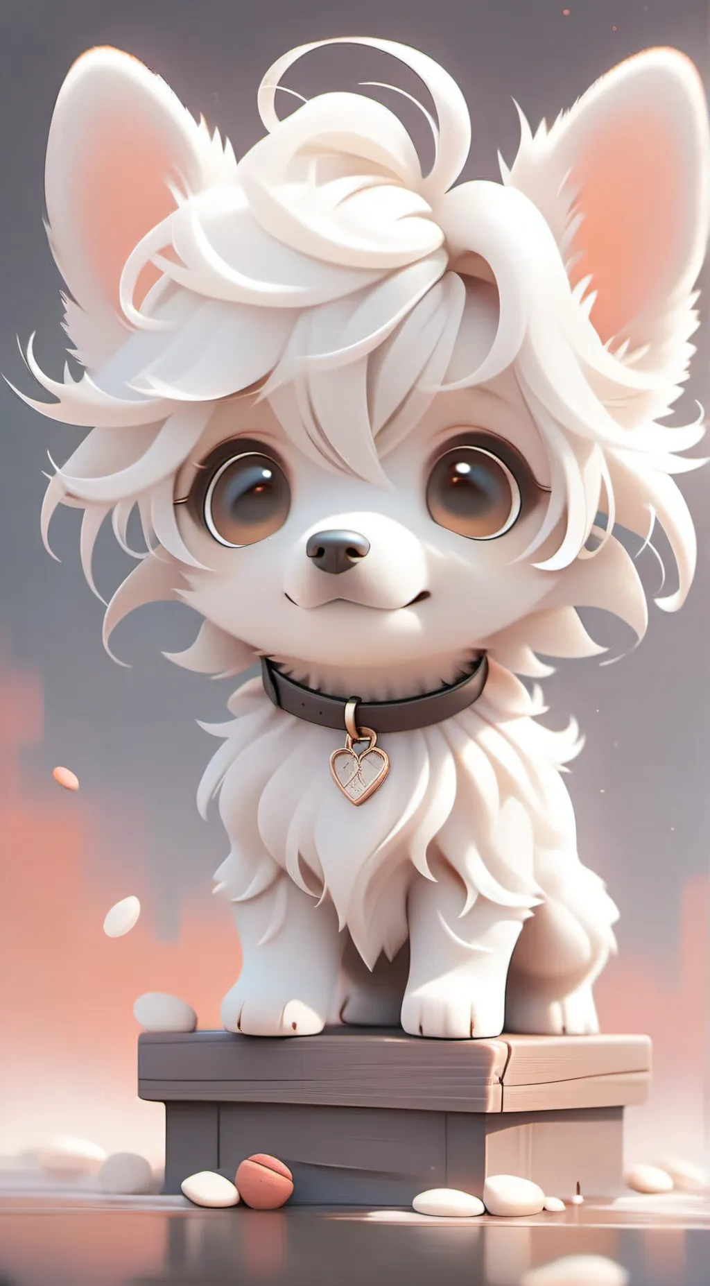 ai character: your cute wolf pup background