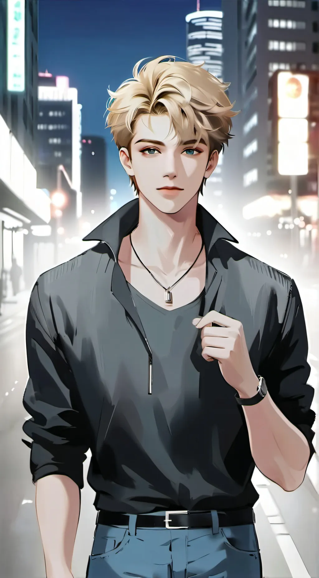 ai character: Axel  background