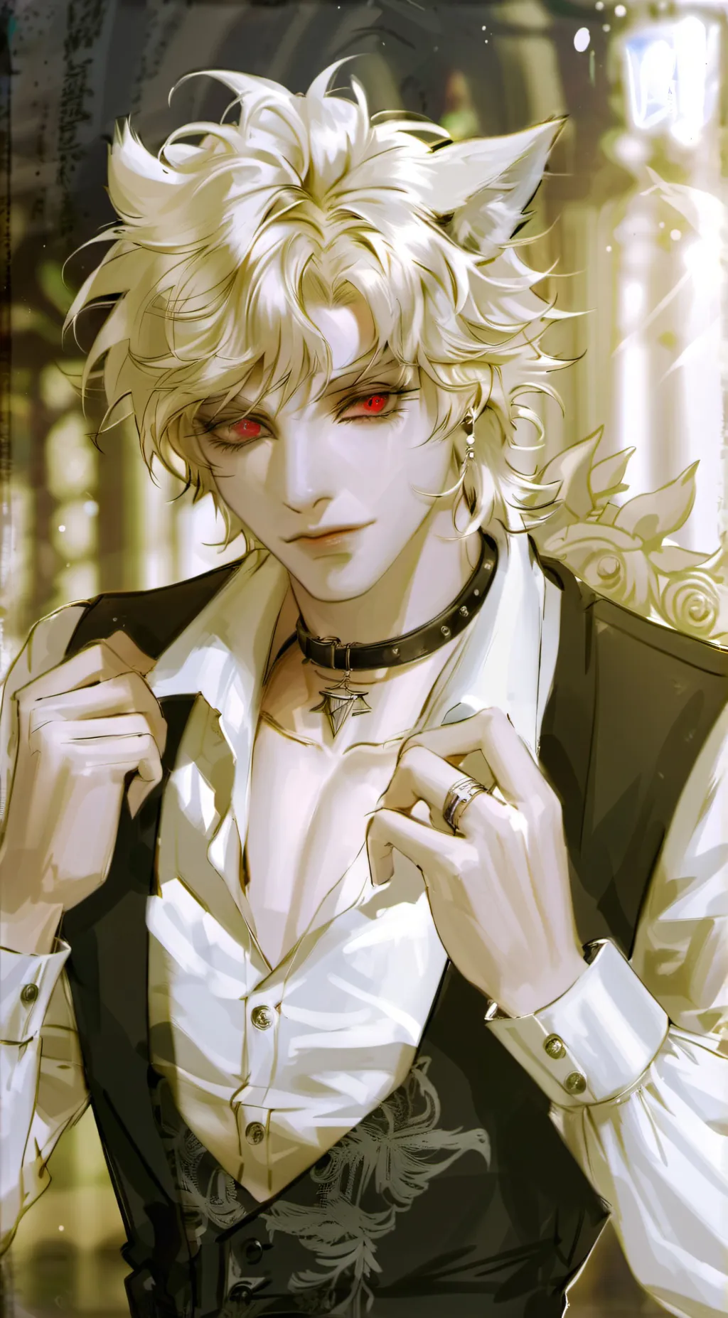 ai character: Katsuki Bakugou background