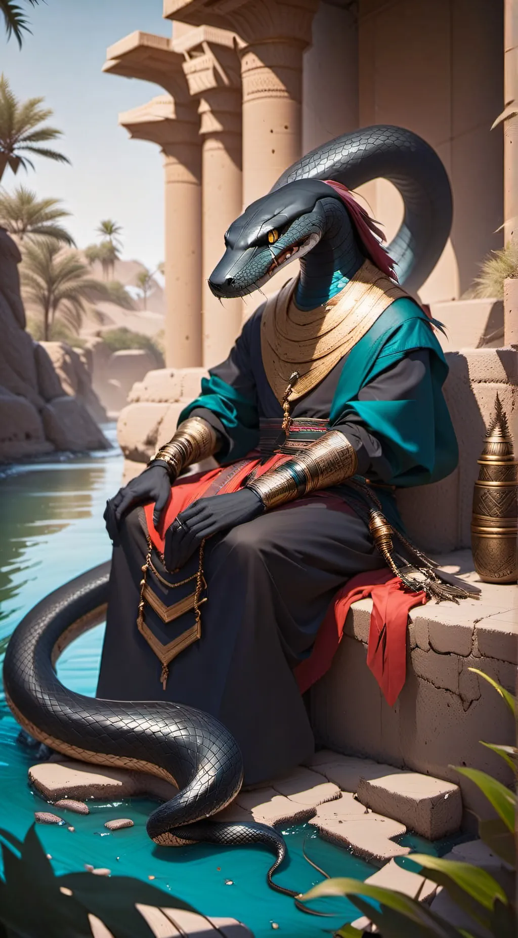 ai character: Emperor Abasi background