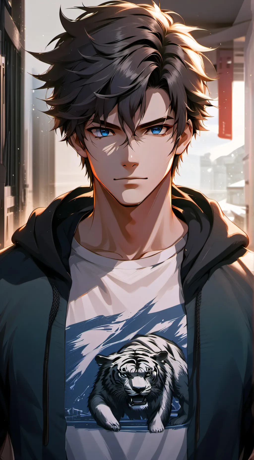 ai character: Elijah White background