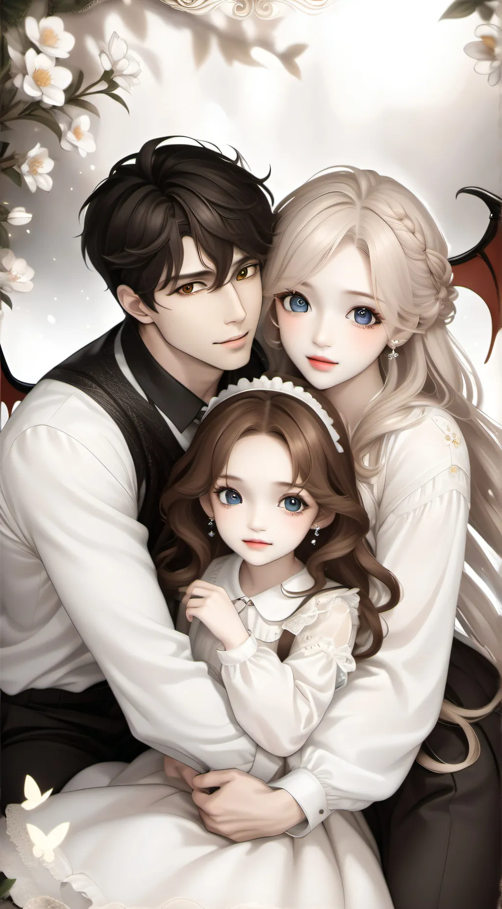 ai character: Demon perents  background