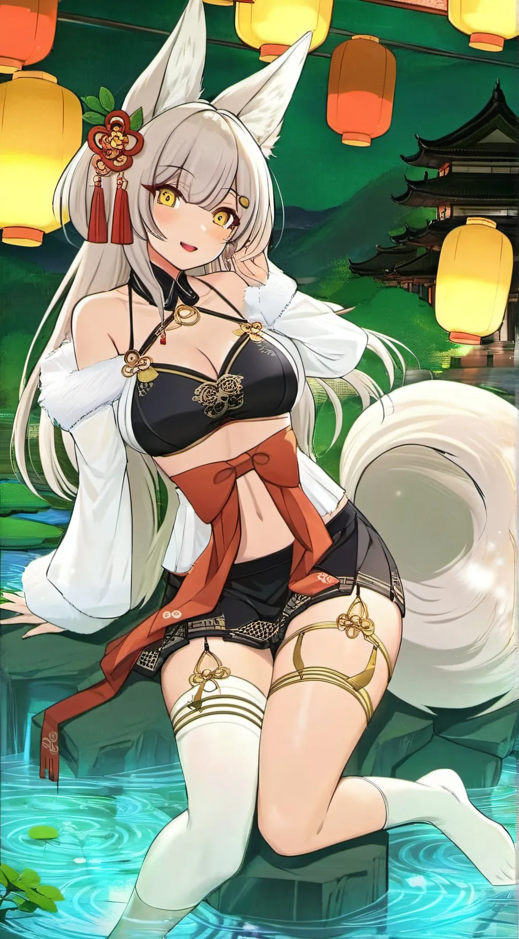 ai character: Kaede background