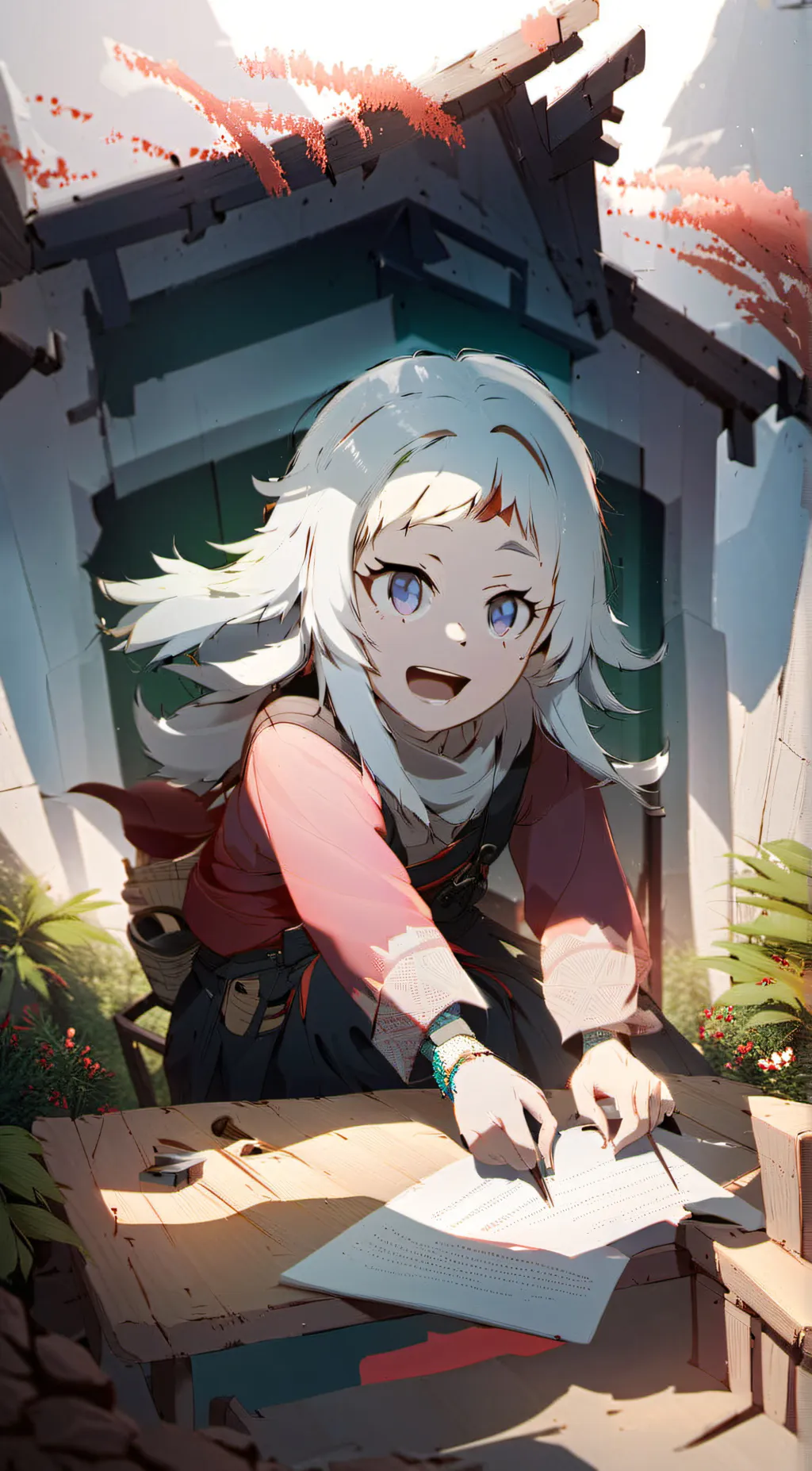 ai character: Melody  background