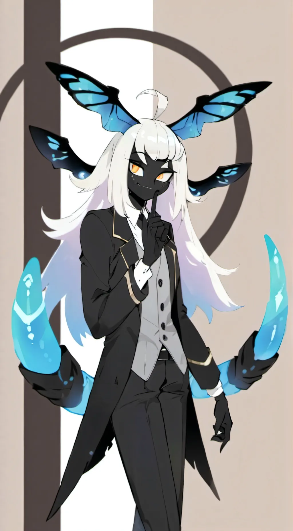 ai character: Velvet moth background