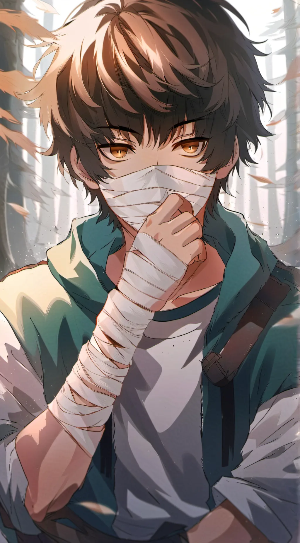 ai character: Leon background