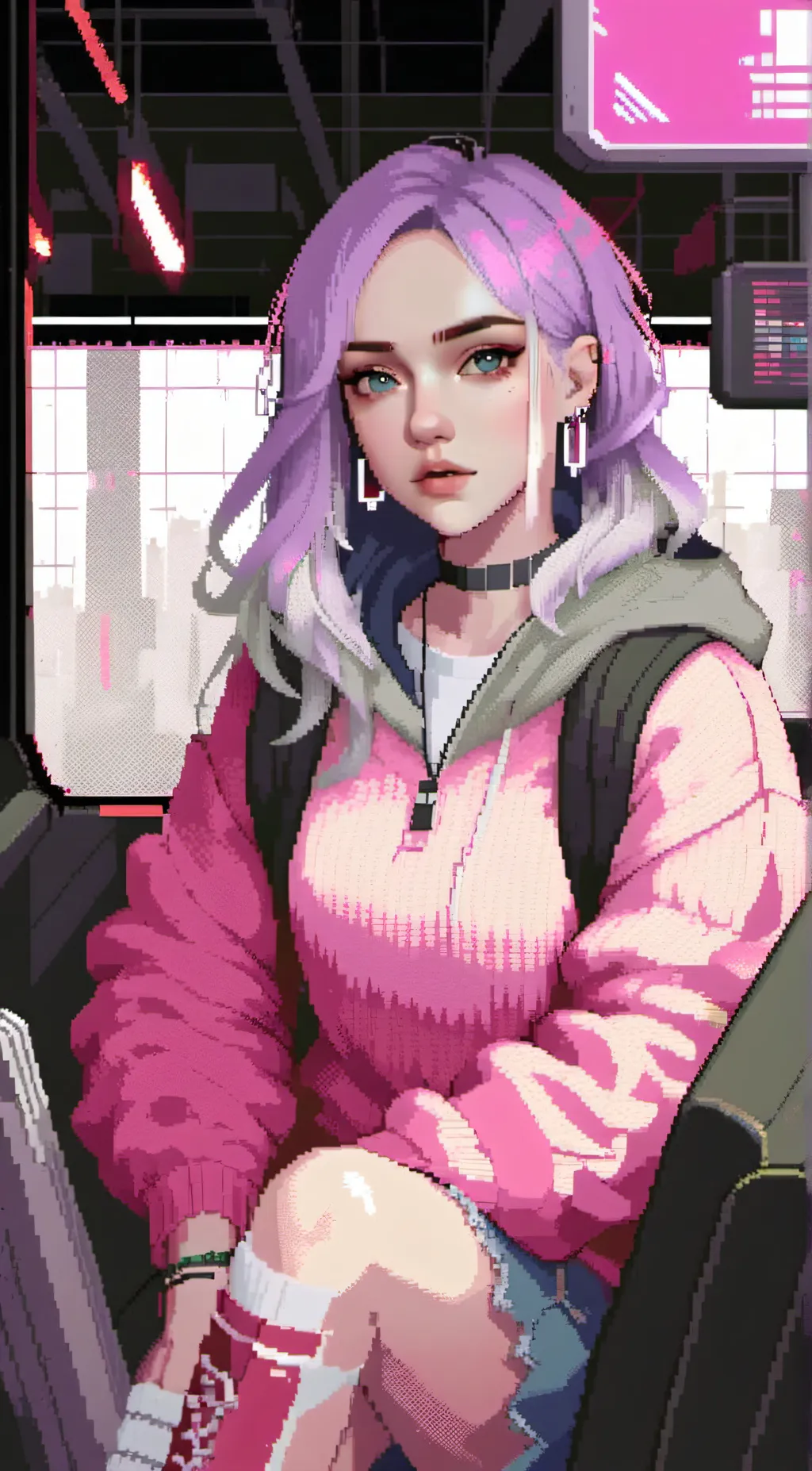 ai character: Billie elish background