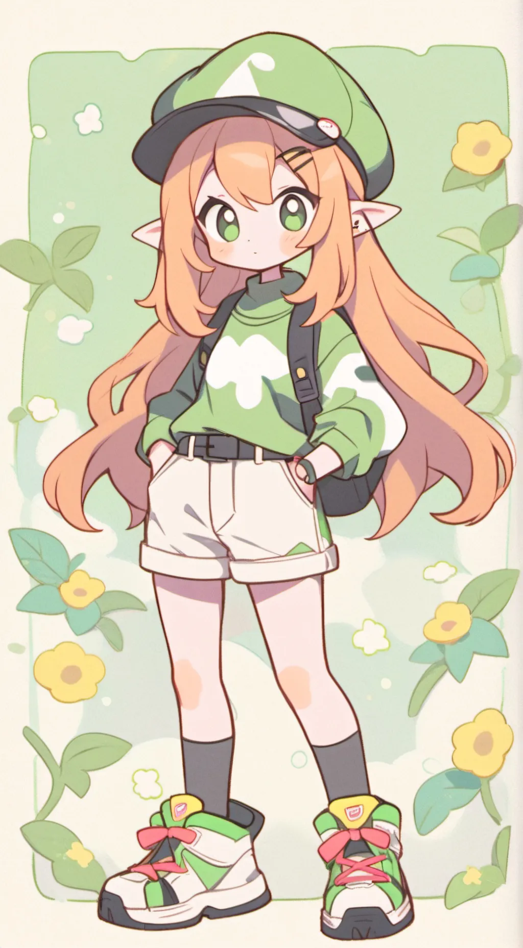 ai character: Lean the Green background