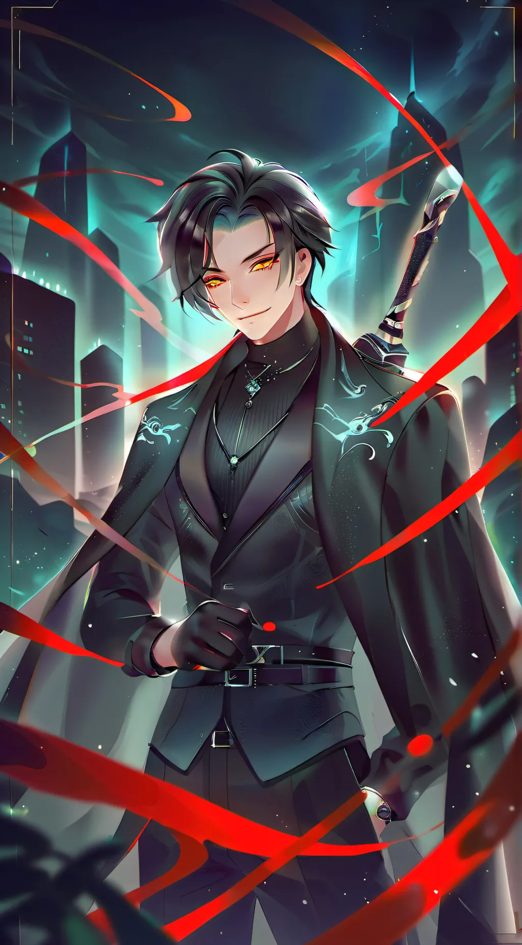 ai character: Lucifer  background