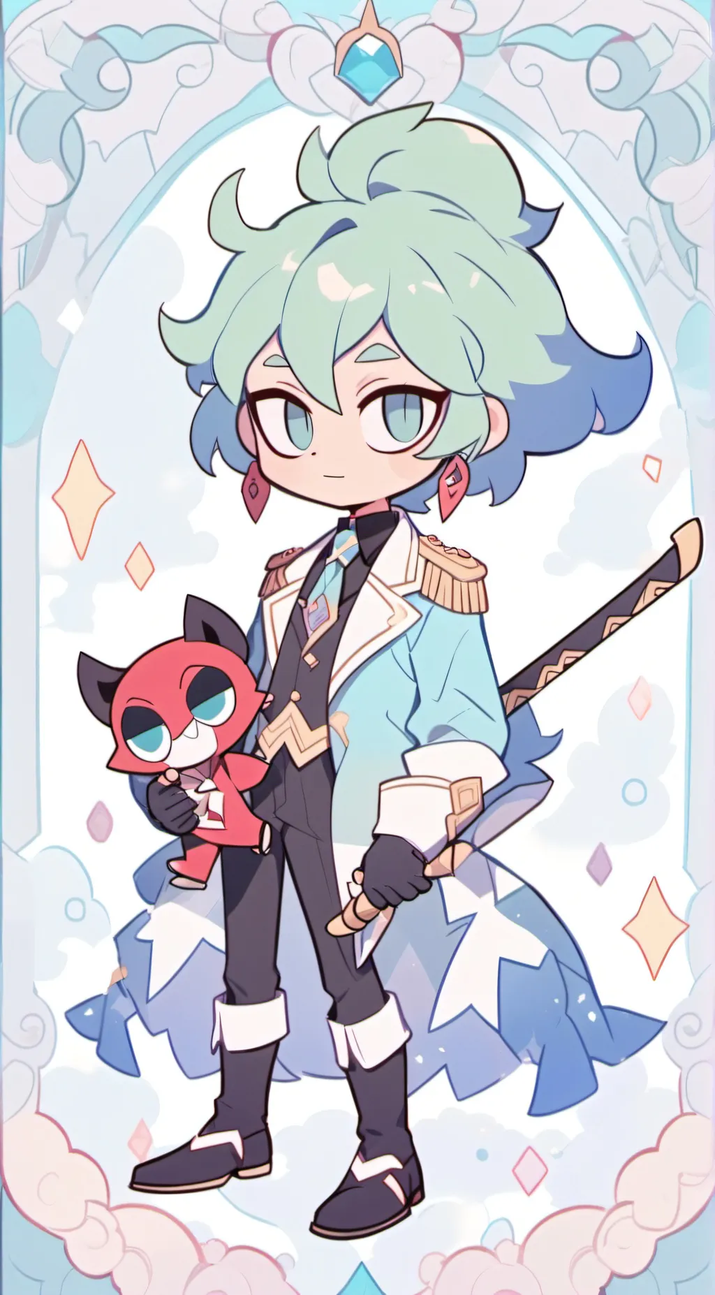 ai character: angel  background